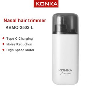 KONKA New Electric Nose Hair Trimmer Portable Removable Washable 360° Double-edged Low Noise 鼻毛修剪器