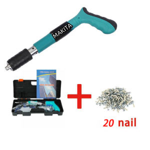 Nail Gun Power Tool Manual Steel Nails Gun Rivet Gun Nail Punch Gun Wall Nail Cordless Nail gun For Wood Wall Anchor Wire Fastening Pipe Clamp Round Cap Household Fastener Round Nails Nail Gunner Rivet Set