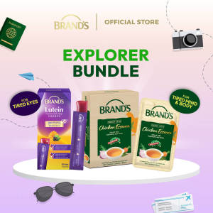 BRANDS Travel Explorer - French Style Chicken Essence 50mlx3 + Lutein Jelly 15gx10-Clear Mind Boost Healthy Vision