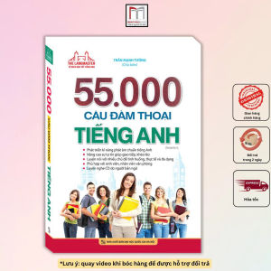 Sách - 55000 câu đàm thoại Tiếng Anh (bìa mềm tái bản)