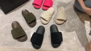 Printed Thick-Soled Slippers For Women New Platform Sandals With Velcro Summer Outdoor Wear Same Style WomenS Shoes