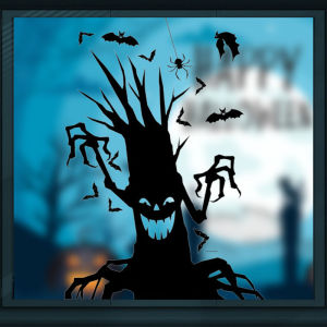 Decal HALLOWEEN- Hít tĩnh điện- Ma cây rùng rợn-12