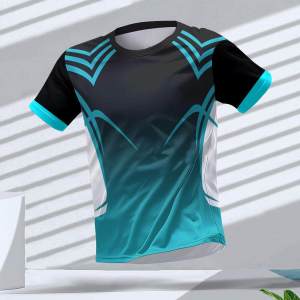 Mens Fitness T Shirt Men Casual Breathable Short Sleeve Summer Quick Dry T-Shirt Mens Clothing Tees