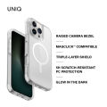 UNIQ Combat Luminous iPhone 16 Pro Max Case / 16 Pro / 16 Plus MagClick Charging Hybrid Phone Case. 