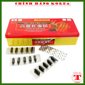 Viên đạm hồng sâm nhung hươu linh chi hàn quốc hộp đỏ 120 viên - Tăng thể lực giảm căng thẳng phòng ung thư tranglinh