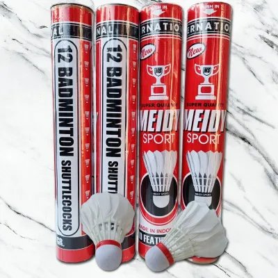 SHUTTLECOCK / COCK BADMINTON /KOK BULUTANGKIS MEIDY ISI 12 MURAH BAGUS