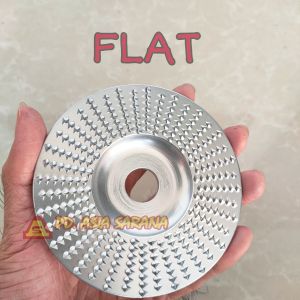 FLAT Wood Shaping Disc 4" Inch Rata Mata Gerinda Pembentuk Kayu Carving Nanas Kikir L4736