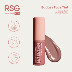 Ready Set Glow RSG Badass Face Tint l Long-lasting Blendable Beauty Blush On |  Pink Red Peach Mauve blush | Perfect for oily dry combination and sensitive skin | Local Makeup Brand