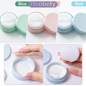 Heabety 5g bột lỏng Jar với Puff bơm lại hộp rỗng với sifter lưới Nắp Mỹ phẩm container nhựa bao bì trường hợp trang điểm công cụ