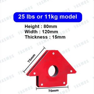 Welding tool multi angle holder engineering welding auxiliary tool magnetic welding locator welding iron magnet oblique angle multi angle triangle 75/50/25 pounds suction force 35/22/12KG