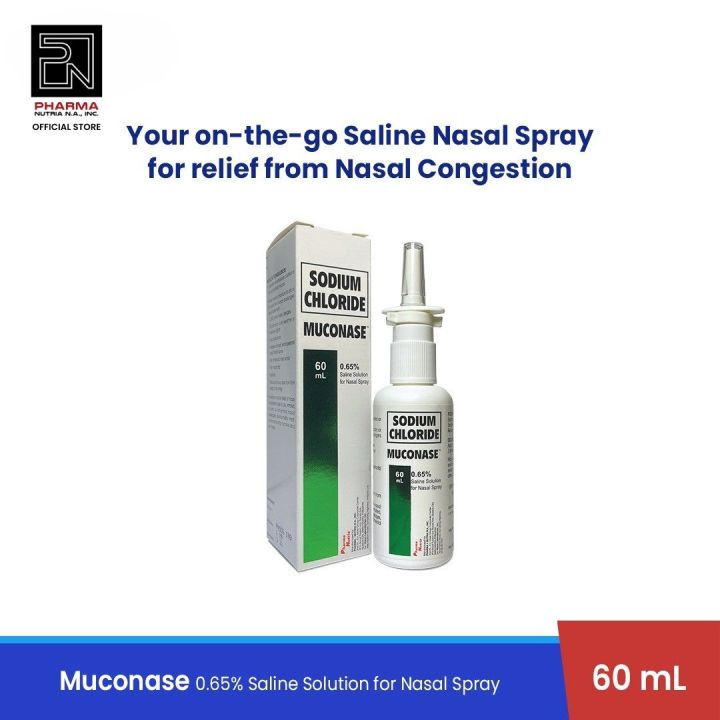Muconase Nasal Spray 60mL Sodium Chloride Nasal Spray Nasal