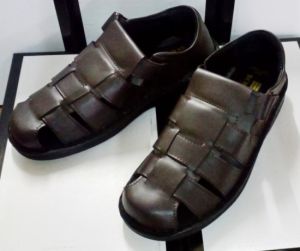 SCHUMANN210 BROWN Anti -Slip Sandals-Sandal LelakI 100% ORIGINAL GENUINE LEATHER MADE IN MALAYSIA DIRECT FROM FACTORY