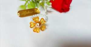 Hijabnur1 - Cincin Manik Mutiara - Cincin Korea - Cincin Murah Handmade