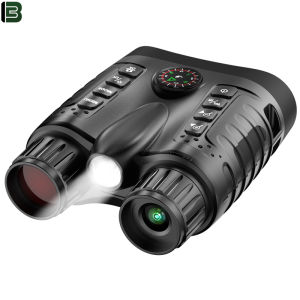 BekinTek Night Vision Binoculars with Compass and LED Lighting Lamp 4500mAh Rechargeable Digital Telescope Full Color Night View Goggles Full Dark Observing Starlight Sensor 8x Zoom 3.2 Inches HD Screen 4K Video 36M Photo 4 Color Effect Support 360P ENV