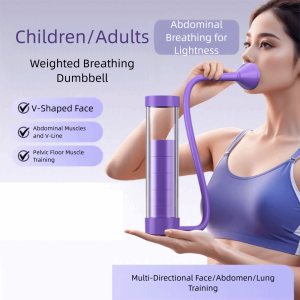 SERAPHYXO Muscle Trainer Breathing Exercise Device Lung Respirator Stronger Lungs Abdominal Muscle Trainer Training Aid Health Deep Breathing Trainer Gym Equipment