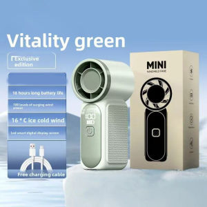 X688 mini fan Rechargeable Portable fan handheld 0-100 Level Speed wind Adjustment led screen display Mini turbo Fan