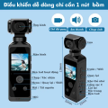 Camera hành trình chống nước Pocket 2 Pro, Camera Gopro 4K HD, Máy quay phim hành động xoay 270 độ. 