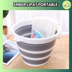 Ember Lipat Portable 10 liter Ember Lipet Silicone Serbaguna Foldable