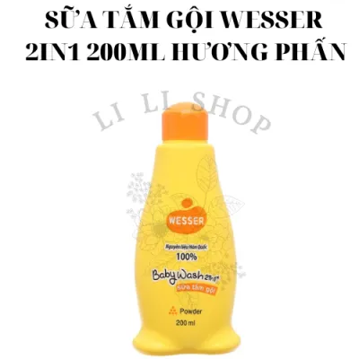 Li Li Shop -Sữa tắm gội Wesser 2 in 1 200ml an toàn cho bé