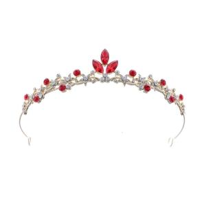 มงกุฎเจ้าหญิงส่องแสงพอดีกับความปลอดภัยฐานโลหะผสมสำหรับงานเลี้ยงเด็กการแสดงและแต่งตัว
