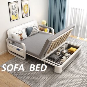 Giường Sofa Đa Năng Giường Thông Minh Ghế Sofa Gấp Gọn Khung Thép Không Gỉ Có Ngăn Chứa Đồ