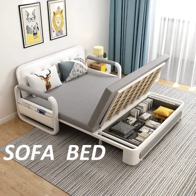 Giường Sofa Đa Năng Giường Thông Minh Ghế Sofa Gấp Gọn Khung Thép Không Gỉ Có Ngăn Chứa Đồ