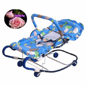 Ghế đa năng làm nhún ăn bột và bập bên có bánh xe và nhiều màu / tặng kèm mùng chụp