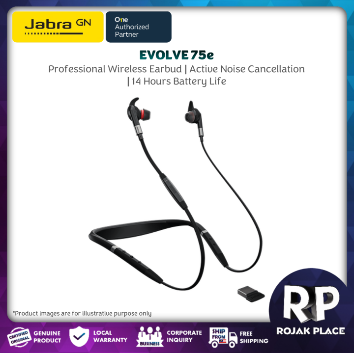 Bluetooth Headset Jabra Evolve 75e Ms Link 370 Jabra Link 370