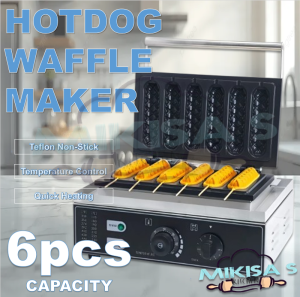 Electric Hotdog Waffle Maker Non-stick Heavy Duty for Business