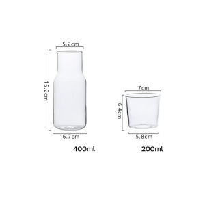 Need. 550Ml/400ml Japanese large-capacity glass water cup set with water cup