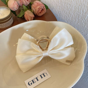 My Natural Korean Exquisite Elegant Bowknot Hair Claw双面蝴蝶结优雅气质发夹