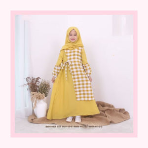 Terbaru# gamis anak Rabiya free Hijab/Baju anak Solehah umur 9-10 tahun/Pakaian Anak perempuan  Murah  syari  anak tanggung 12 tahun Anak Kekinian  Untuk Megaji Sehari2 Dan Lebaran