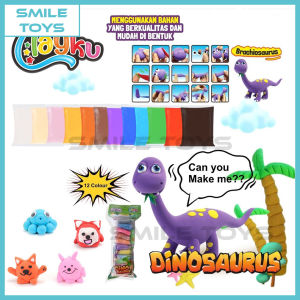 Smile - Mainan Anak DIY CLAY Polymer ISI 12 Warna - Mainan Lilin CLAY - Mainan Lilin Plastisin