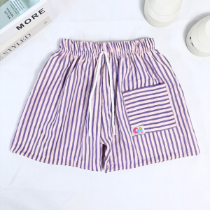 CM กางเกงขาสั้นเด็ก แบบลายริ้ว ไซส์ 1-6 ปี ใส่ได้ทั้งเด็กหญิงและเด็กชาย เอวยางยืด แฟชั่นเด็ก [พร้อมส่ง]