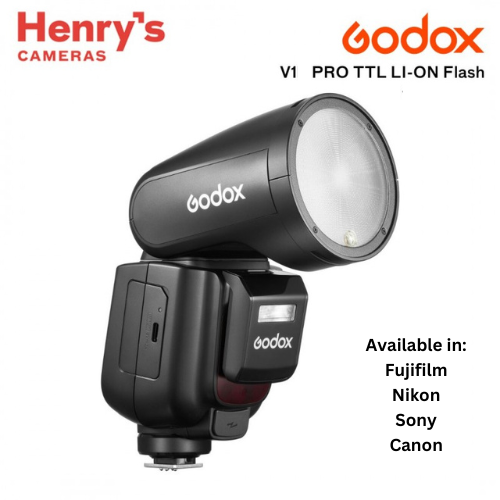 Godox V1 PRO TTL LI-ION Round Head Camera Flash Henrys Cameras