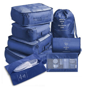 🚚SG Seller🚚 8 Pcs Set Travel luggage Organizer Luggage Packing Cubes Clothing Sorting Packages Organizer Box