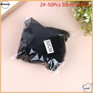 Follow Get More【Metonna】 50Pcs Hair Net Black Elastic Bundle Hair Invisible Hairnet Mesh Bun Hair Net 30 50 60CM Hair Accessories