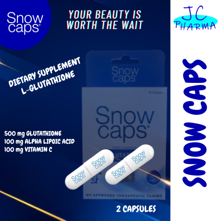 Authentic Snow Caps Dietary Supplement L-Glutathione (2 capsules) Alpha  Lipoic Acid & Vitamin C Detoxifying & Rejuvenating Supplement Anti-Aging  Glutathione Capsules - Lazada