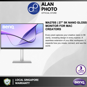 BenQ MA270S | 27" 5K Nano Gloss Monitor for Mac Creators