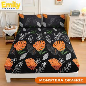 Seprai Resleting 180x200x20 Sarung Busa 160x200 Seprei Kain Katun Anti Luntur Ukuran Lengkap