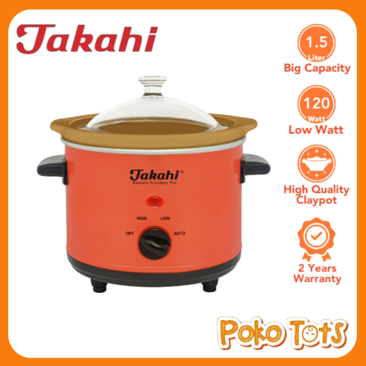 Takahi 1525 Electric Crockery Pot Liter Slow Cooker Ltr
