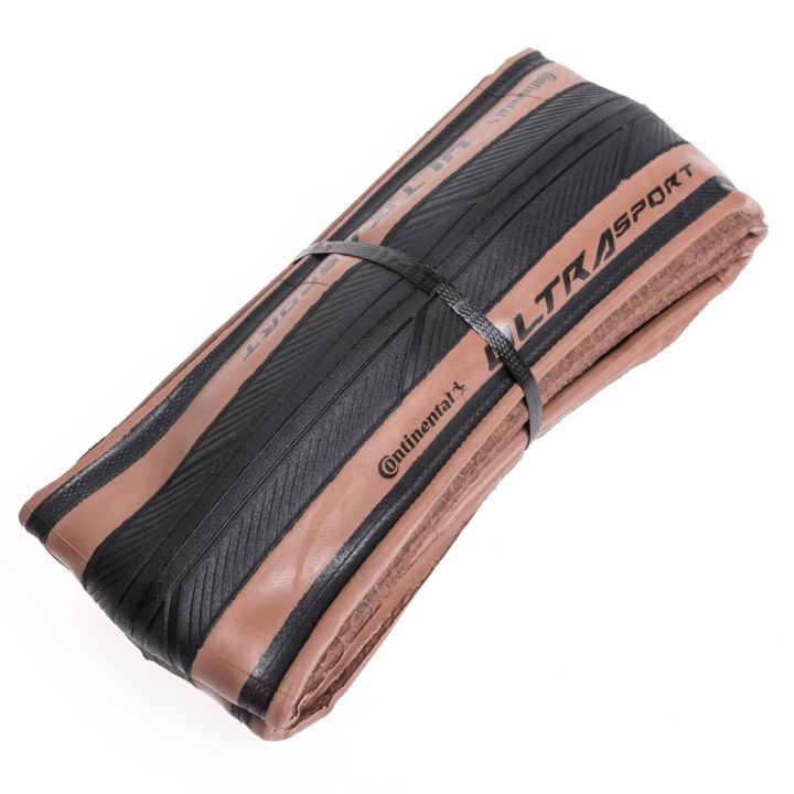 Continental 700C Road Bike Foldable Tire Ultra Sport III 700X28C Brown