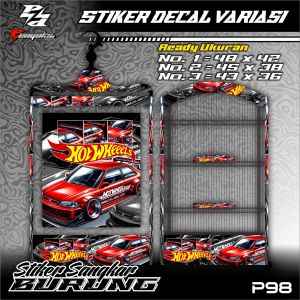 Stiker Sangkar Burung KosanKotakKoper.Berkualitas.MuraiKacerCendet