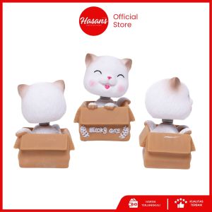Pajangan Mobil Kucing Lucu Unik / Hiasan Dashboard Mobil Motif Kucing Kepala Goyang / Decorazione Cat Table