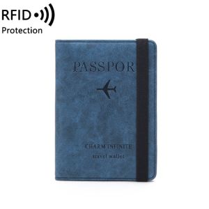 Dompet Paspor Kulit Passport Travel Wallet RFID Protection J221