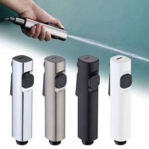 GIGBM High Pressure Handheld Bidet Sprayer Water-saving G1/2 Connector Hand Bidet Faucet Comfortable Grip Easy To Install Toilet Douche Bathroom Use