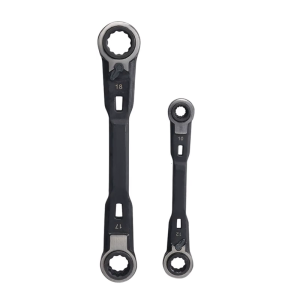 2Pcs 4 In 1 Wrench Set Pocket Ratchet Wrenches for Household Repairs Automotive Work Maintenance Household Repair