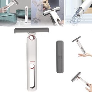 FUDESHE บีบเอง ไม้ถูพื้นขนาดเล็ก แบบพกพาได้ ดูดซับน้ำได้ดี ฟองน้ำถูพื้น แฮนด์ฟรีสำหรับคนขี้เกียจ ซับซับดูดซับ