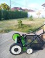 Reel Mower รถตัดหญ้าไม่ใช้พลังงาน เครื่องตัดหญ้าไม่ใช้พลังงาน ปรับระดับสูง-ต่ำได้9ระดับ เหมาะกับหญ้าสูงประมาณ5-8ซม. รอบการตัด2-3ครั้ง/เดือน. 