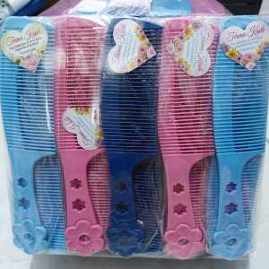 (100PCS) Souvenir Pernikahan Sisir Lobang Besar Tebal Kemas Plastik Free Kartu Ucapan Sovenir Khitan